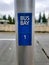 Close up of a Bus Bay sign at a King County Metro bus stop