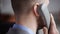 Close up of businessman calling on phone
