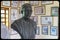 Close up of  the bust of Chief Obafemi Awolowo