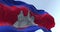 Close-up of Cambodia national flag waving