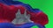 Close-up of Cambodia national flag waving