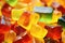 Close-up capture of chewable vitamins resembling fruity candies, a macro view of healthful joy in assorted colors