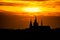 Close up of the cathedral in a sunset, golden hour