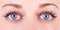 Close up of a caucasian women\'s eyes