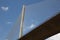 Close up of Centennial Bridge or Puente Centenario over the canal, Panama