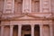 Close-up on Center of Petra Treasury Facade