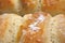 Close up of Challah jewish bread background