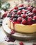 Close up of cheesecake food photography recipe idea