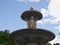 Close up of Cherubs on the Artichoke Fountain by Ventura Rodriguez in Retiro Park. Madrid, Spain.