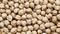 Close-up chickpeas, dry beans. chickpeas seeds abstract background. slider motion