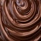 close up of chocolate swirl texture background, sweet food and drink concept