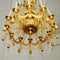 Close up of church chandelier