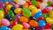 Close up of Cinema colorful assorted jelly beans in a full screen tile image that can be repeated infinitely