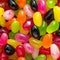 Close up of Cinema colorful assorted jelly beans in a full screen tile image that can be repeated infinitely