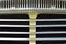 Close up of classic car radiator