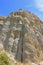 Close up of the clay cliffs in new zealand