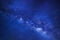 Close up of clearly milky way galaxy with stars and space dust in the universe