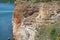 Close Up of Cliffs in Kaliakra Bulgaria Touristic Destination Portrait