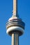 Close up of CN Tower observation glass floor in Toronto Ontario Canada