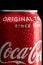 Close up of a Coca Cola can