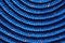 Close-up of Coiled Blue Rope