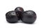 Close-Up of collection of Indian Ayurvedic medicinal fresh organic fruit jamun Syzygium Cumini or black plum isolated in white