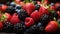 A Close Up of College Cafeteria Delicious Fruits Blurry Background