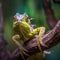 A Close-up of a colorful Chameleon