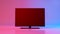 Close up colorful television mock up