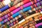 Close Up of Colorful Textiles in Peru Market