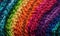 close up of colorful wavy waved fabric