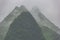 Close up of conical hills near Yangshuo