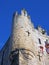 Close up of a corner turret on Micklegate Bar the 12 century gatehouse and southern entrance to the city of york