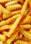 Close up Crinkle-cut Golden Fried Potato Fries