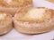 Close up crumpets