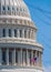 Close-up of the Cupola of the United States Capitol Building in Washington DC, USA