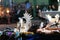 Close up of curios sold at the night market in the small quaint town of  CaetÃª-AÃ§u, Chapada Diamantina, Brazil. Background