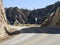 Close Up of Curvy Empty Road Cutting Through Frazier Park National Forest California