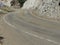 Close Up of Curvy Empty Road Cutting Through Frazier Park National Forest California