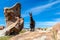 Close up of cute and funny Alpacas, Andes of Bolivia, South America