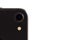 Close up of a dark grey / black smartphone back camera and flash light