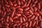 Close up a dark red kidney beans grain seed