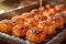 Close Up of Delicious Glazed Shrimp Skewers Grilled to Perfection with Drizzling Sauce, Gourmet Seafood Appetizer
