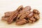 Close up of delicious pecan nuts, the perfect snack food