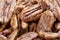 Close up of delicious pecan nuts, the perfect snack food