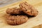 Close up of delicious tempting Chocolate Chip Cookies