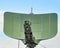 Close up detail with Multi-Mission Surveillance Radar ( TPS-79r) medium range for air traffic control and.