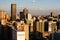 Close up detail of skyscrapers in downtown Johannesburg