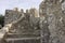 Close up detail of the stairway of Sintra Moorish Castle