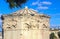 Close-up detail of the Tower of the Winds or the Horologion or timepiece of Andronikos Kyrrhestes - an octagonal Pentelic marble